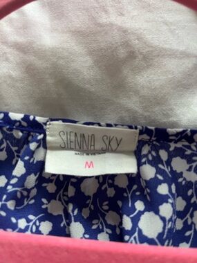 Sienna Sky Blue & White Floral Blouse